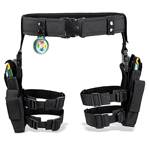 Black Snake® Damen Lara Croft Kostüm | Gürtel, rechtes + linkes Beinholster – Bild 4