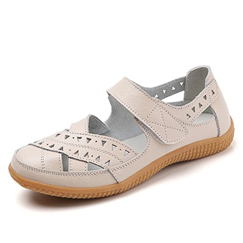 Chaussures blanches pour femme en cuir véritable : oubliez les pieds douloureux cet été