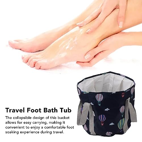 Spa de pies plegable portátil con asa color azul navy miniatura 5