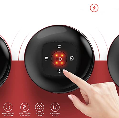 Suveus Electric Cupping Set, 4 In 1 Smart Massage With 12 Level Temperature And Suction, Gua Sha Therapy Machine For Shoulder Back Legs Pressure Relief, Black #TOP6