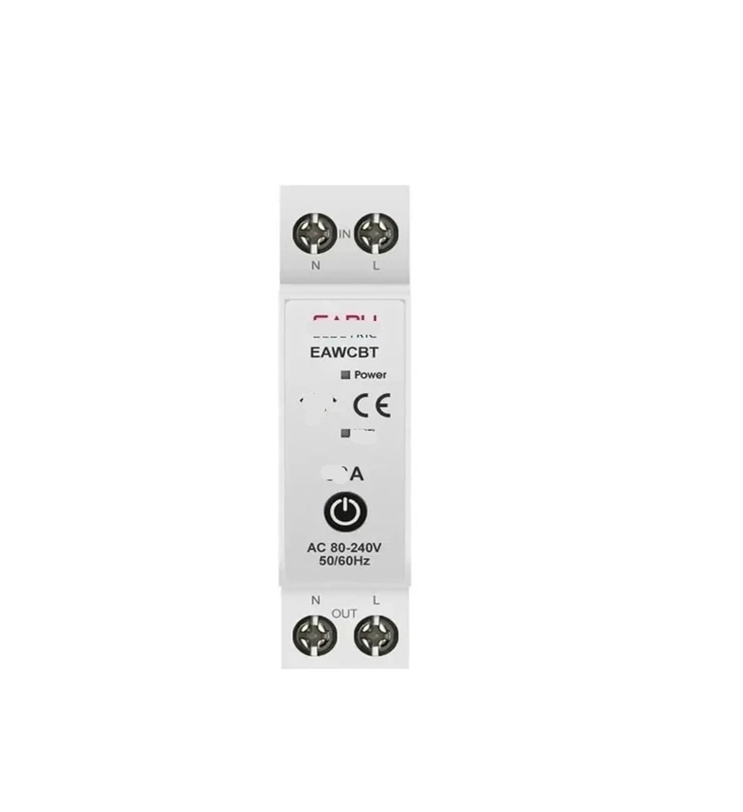 VSPPJYFG Intelligent Circuit Breaker 1P 63A Power Energy kilowatt-Hour Voltage and Current Meter Protector Voice Remote Control(40a)