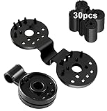30 clips de plástico de tela de sombra, clips de plástico para sombra, red de sombra, clips negros para invernadero, jardín, red antipájaros, accesorios de tela para parasol agrícola, sombra resistente a los rayos UV
