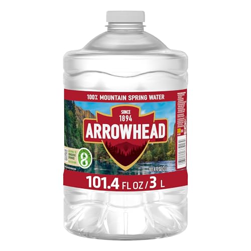 Arrowhead Mountain Spring Water Bottles, 3L Jug - Still Bottled Water with Naturally Occurring Minerals for Taste