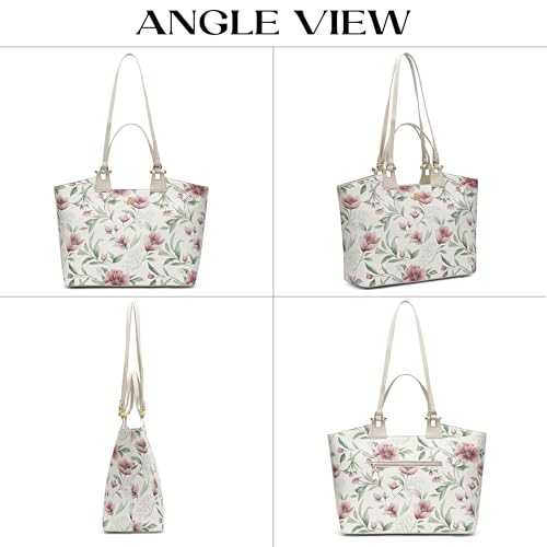 Image of LAVIE PARIS Women's Fleur Large Tote Handbag | Tote Bag for Work | Ladies Purse | Stylish Shoulder Bag | Gift for Women