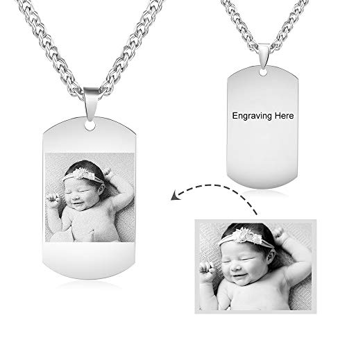 kaululu Personalized Picture Necklace for Women Men Memory Pendant Necklace with Picture for Unisex Custom Engraved Locket Necklace That Holds Pictures Sunflower Necklace Gift for Girls Boys3