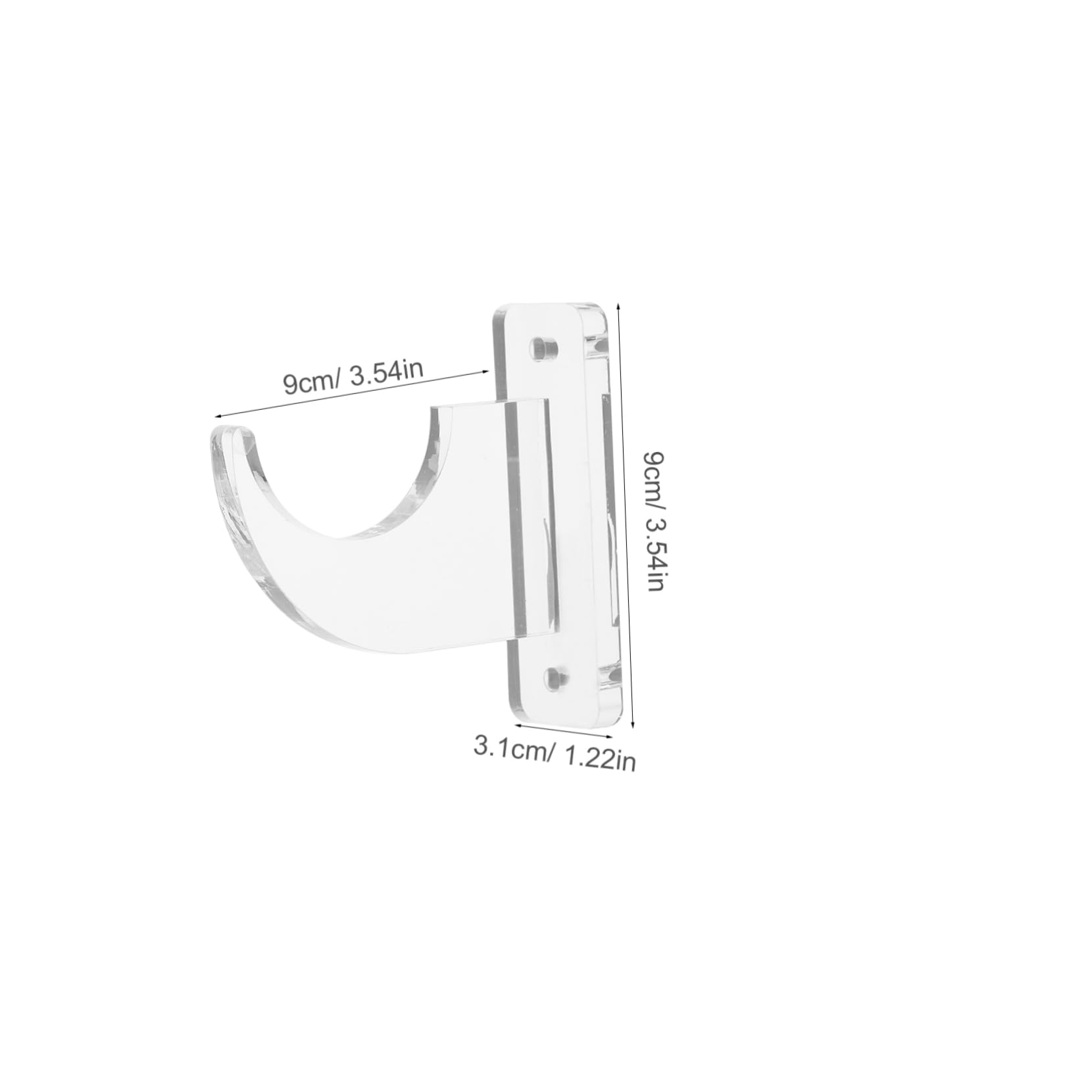 Cabilock Bat Rack Wall Mount: 2-in-1 Guitar Skateboard Stand Toy Sword Holder Easy Install Acrylic Construction