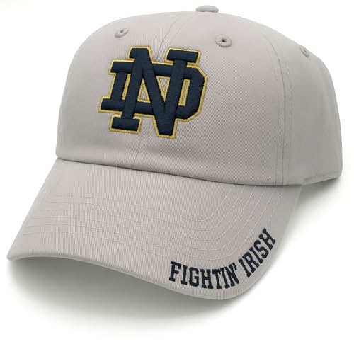 Officially Licensed Notre Dame Hat Classic Relaxed Fit Adjustable Irish Team Logo Embroidered Cap