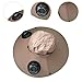FytStycale Fishing Cap with Built-in Fan and Wide Brim for Outdoor Use, Khaki