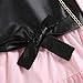 LXXIASHI 2PCS Infant Baby Girl Outfit Lapel Long Sleeve Button Down Shirt Dress + PU Crop Tops Waistcoat (Black Pink, 4-5T)