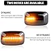 Polarlander Car Side Marker Lights Dynamic LED Turn Signal Indicator Rearview Mirror Lamp Compatible for Toyota Landcruiser Land Cruiser 70 80 100 Series 98-07 Smoked Lens Pack for 2