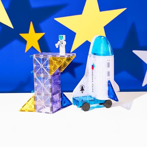 Magna-Tiles 242032SP Space 32-Piece Magnetic Construction Set thumb #2