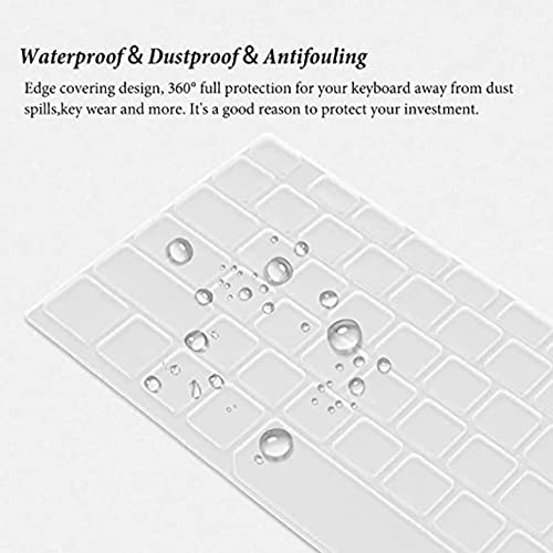 Image of Saco Silicone Skin Keyboard Protector Cover Compatible for Mi Notebook Pro 15 Launch Year 2021 - Transparent