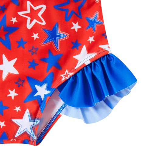 Image of Funnycokid Girls Swimsuit 3 Pieces Long Sleeve Rash Guard Set Tankini Bathing Suits Summer Kids Swimwear 3-10 Years