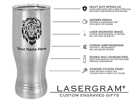 Lasergram 14Oz Vacuum Insulated Pilsner Mug, Tuba, Personalized Engraving Included (Stainless Steel) #TOP2