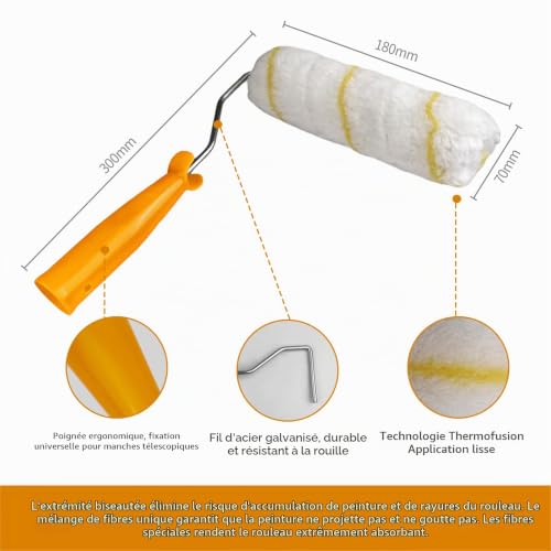 Kit peinture 9 pièces microfibre avec bac LUMITERRA
