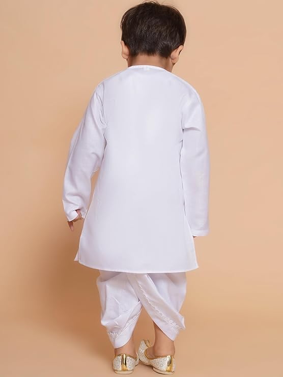 Image of AJ DEZINES Kids Ethnic Wear Pure Cotton Dhoti Kurta Set For Boys