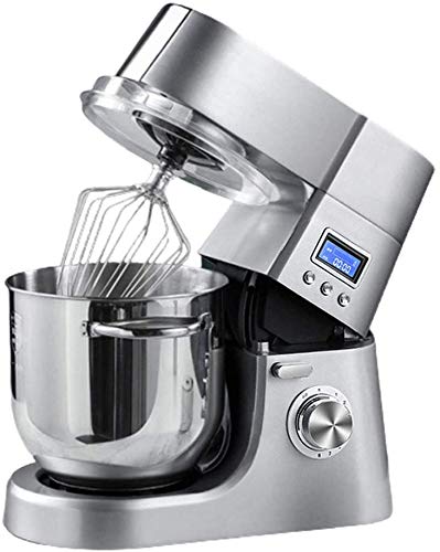 yunyu Standmixer, Kuchenmixer, 1200W - 8-Fach - 6,5 l Edelstahl-Rührschüssel, Küchen-Elektromixer mit Teighaken…