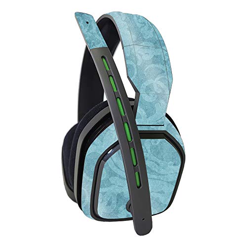 MightySkins Glossy Glitter Skin Compatible with Astro A10 Headset - Baby Blue Jacquard | Protective, Durable High-Gloss Glitter Finish | Easy to Apply and Change Styles | Made in The USA