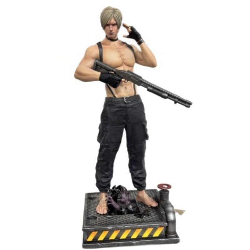 REOZIGN Leon Scott Kennedy Hunter Leather Figures 32cm PVC Gift