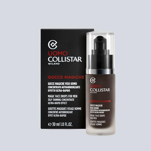 Collistar Gocce Magiche für Männer, Selbstbräunungskonzentrat mit ultraschneller Wirkung, intensive und natürliche Bräune in weniger als einer Stunde, ohne Flecken, für alle Hauttypen geeignet, 30 ml