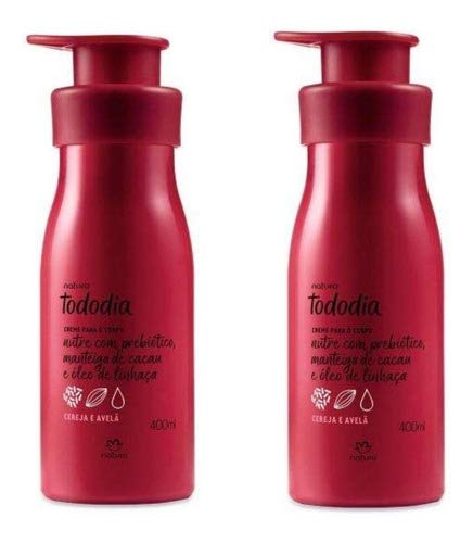 Natura Hidratante Corporal Tododia Cereja E Avelã Kit C/2