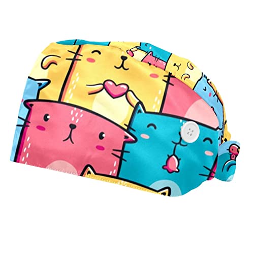 Chapeaux bouffants chats mignons JDEZ x2 avec bandeau