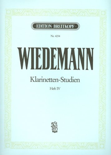 WIEDEMANN - Estudios Teoricos y Practicos Vol.4: nº 1 al 20 para Clarinete