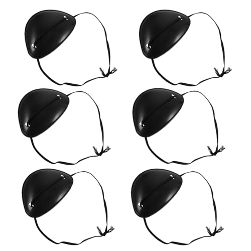 BESPORTBLE Halloween Pirate Eye Mask Set 6 Single Eye Patches for Cosplay Fun Party Games Pirate Costumes Accessory
