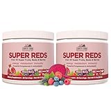 COUNTRY FARMS Super Reds, Energizing Polyphenol Superfood, Over 40 Super Fruits and Berries, Powerful Antioxidants and Polyphenols, Supports Energy, Supports Circulation, 40 Servings, Mixed Berry