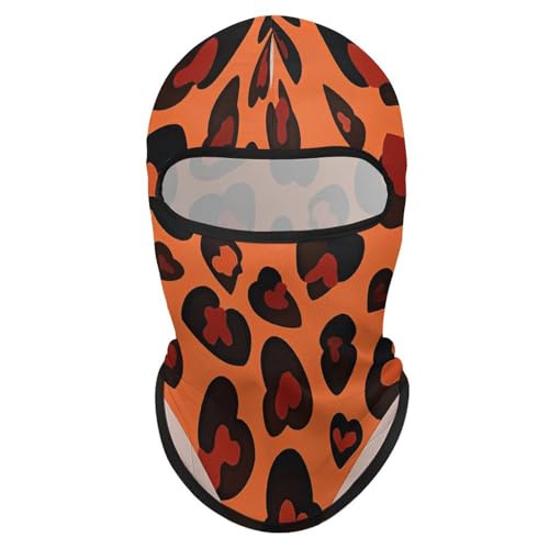 Balaclava para Hombre y Mujer con diseño Leopardo Marrón, cubre rostro completo para ciclismo miniatura 7
