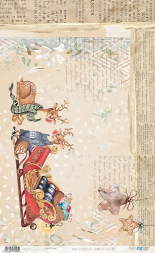 Papers For You Papel de Arroz 54x33 cm 25-30 gr. (Nuestra Navidad)
