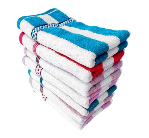 Image of Space Fly Cabana Cotton Hand Towel Soft, 500 GSM, 11 X 17 Inches | Quick Dry, Small Size Travel Friendly Towel for Home & Kitchen Use (6)