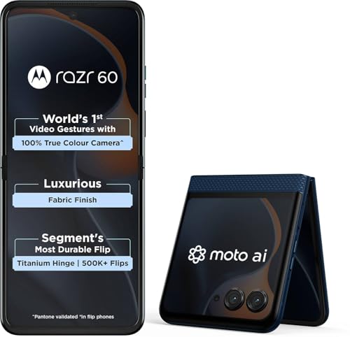 Image of Motorola Razr 60 5G (Pantone Gibraltar Sea, 8GB RAM, 256GB Storage)