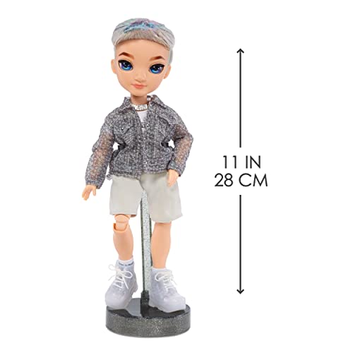 Rainbow High Fashion Doll, AIDAN RUSSEL, Purple BOY Doll, Fashionable Outfit & 10+ Colourful Play Accessories - Image 4