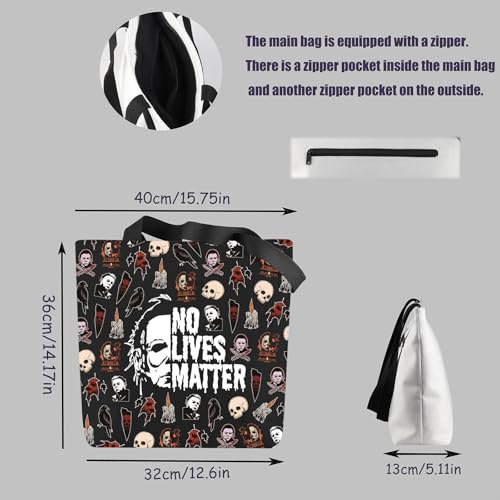 Bolsa tote divertido de película de horror VAMSII miniatura 5
