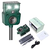 2026 New Solar Ultrasonic Animal Repellent for Yard IP65, Animal Repeller,...