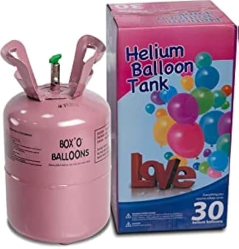 Disposable Helium Balloon Cylinder (30 pices Latex Balloons) Party Birthday Celebrations Helium Balloon.GasTank30) - Create Memorable Celebrations 30 balloon gas.