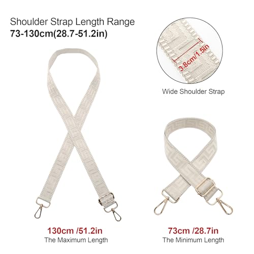 Image of Long Keeper Purse Strap Wide 3.8cm Shoulder Strap Crossbody Bag Strap Replacement Adjustable Guitar Straps for Women Handbags