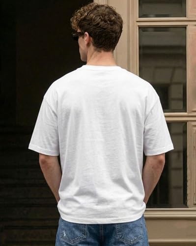 Image of AUSK Men's Graphic Printed Clothing Co-Ord Set | Oversized T Shirt with Track Pant | Casual Daily Wear Outfit for Men