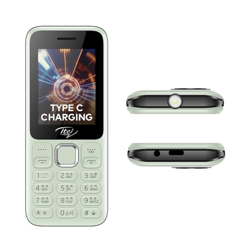Image of itel Power 450 Keypad Mobile Phone| 2.4 inch Big Display | 2500 mAh Battery | Type C Charging | Auto Call Recording | Wireless FM Radio | 32GB Expandable Memory | Light Green