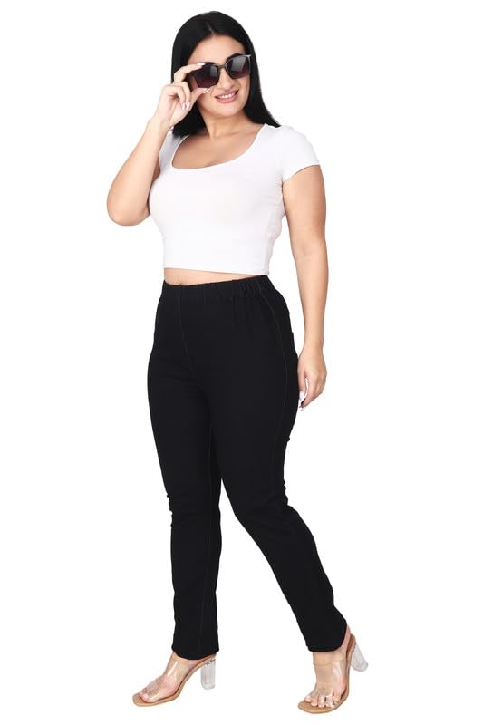 Image of Danbro Jeggings for Women | Slim Fit | Plus Size | high Waist | Stretchable Denim