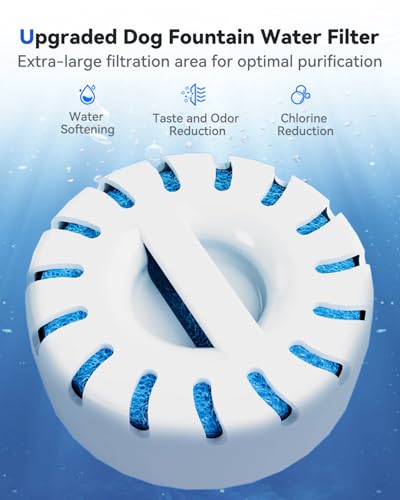 Filtros de agua reemplazo 4-Pack para fuente perros miniatura 6
