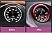 TLIFORT Dashboard Center Clock Surrounding Compass Cover Aluminum Ring Emblem Sticker for Porsche 911 718 Cayenne Macan Panamera, etc.(Red)