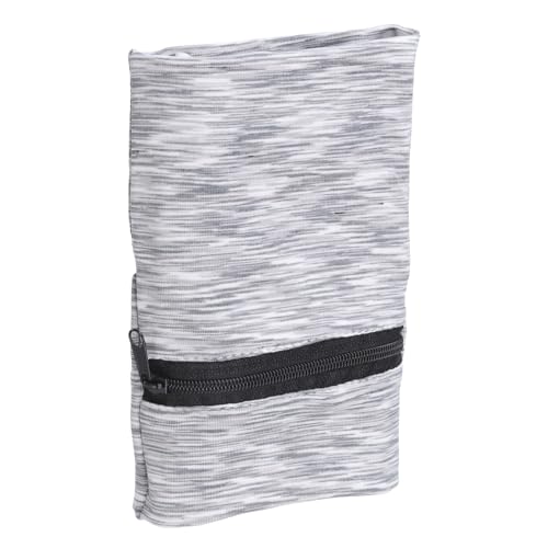 uxcell Pochette poignet 6''x4'', portefeuille sport course gris