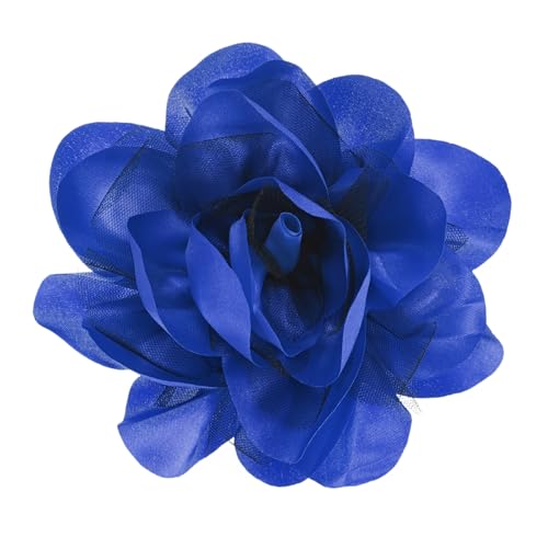Image of M METERXITY Large Women's Brooches Lapel Pin, Lapel Pins Dainty Satin Fabric Big Camellia Flower Hair Clip Dancer Pin Up for Hats /Parties /Clothes