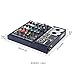 Dj Mixers 4 Channel Audio Mixer Sound Board with Bluetooth, Usb Audio Interface with 48V Phantom Power Sounds Mixer Board with FX Reverb Delay Effect for Streaming