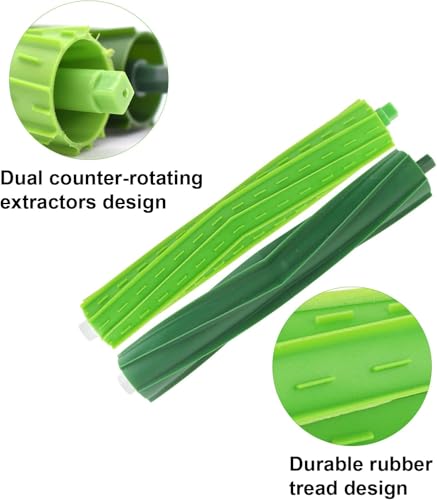 Image of Replacement Roller Brushes Compatible for iRobot Roomba E & I & J Series - Fit e5 e6 e7 i1 i1+ i2 i3 i3+ i4 i4+ i6 i6+i7 i7+ i8 i8+ j6+ j7 j7+,Combo i5 i5+j5 j5+ Vacuum Cleaner Accessories - 2 Set