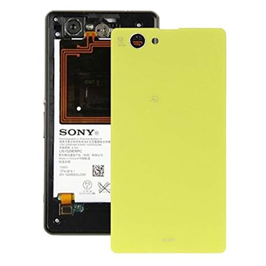 Reparations tillbehör Batteri Skal till Sony Xperia Z1 Mini (Svart) Reservdelar (Color : Yellow)