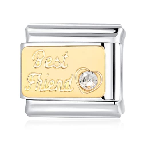 Family Italian Charms Collection - Mom, Aunt, Sister, Cousin, Daughter and Best Friend Italian Gift Charm Fits all 9mm Italian Style Charm Bracelets Mom Italian Charm