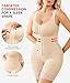 Nebility Fajas Colombianas Moldeadoras Shapewear for Women Tummy Control Postpartum Body Shaper Butt Lifter Bodysuit with Zipper Crotch(Beige, X-Small)